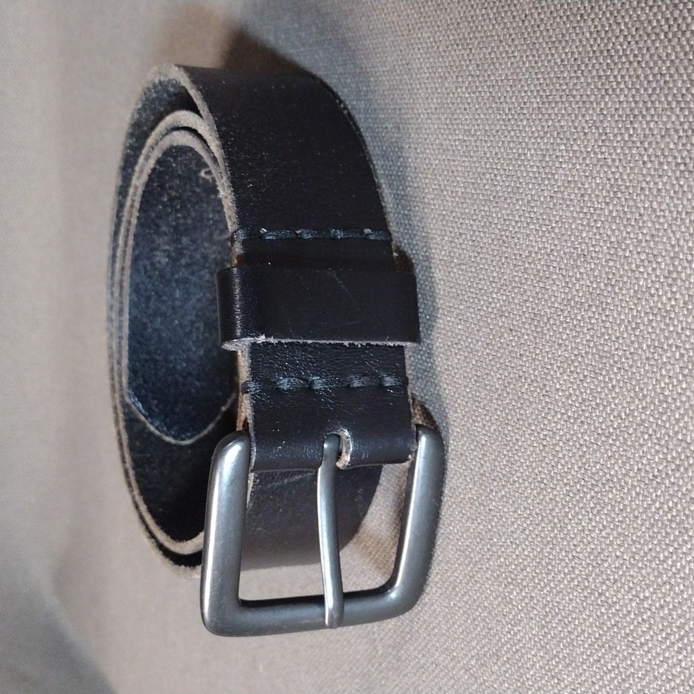 Weathered leather belt